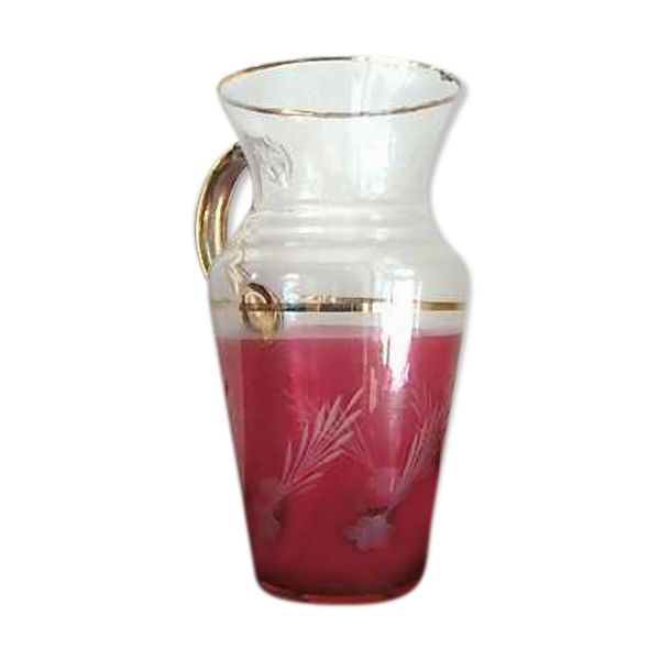 Vase carafe en verre soufflé