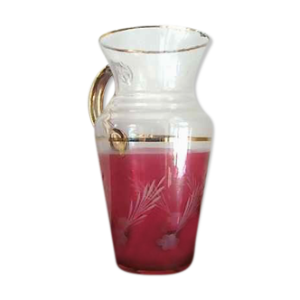 Vase carafe en verre soufflé