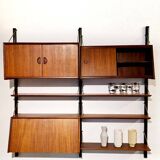 Vintage design modular wall unit