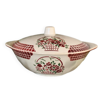 Old earthenware tureen from badonviller