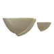 Pair of vintage wall lights, beige porcelain, France 1970