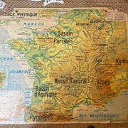 France map physics Delagrave school