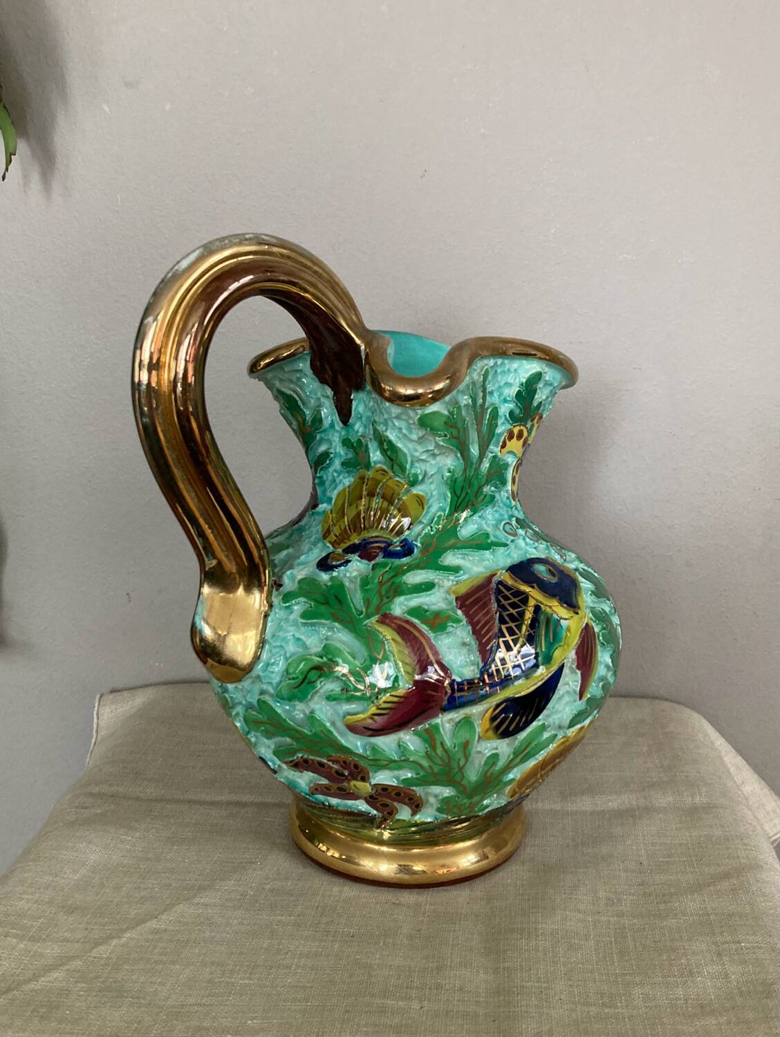 Ceramic pitcher signed Cerdazur MONACO 4 DPS, 1950s/60s