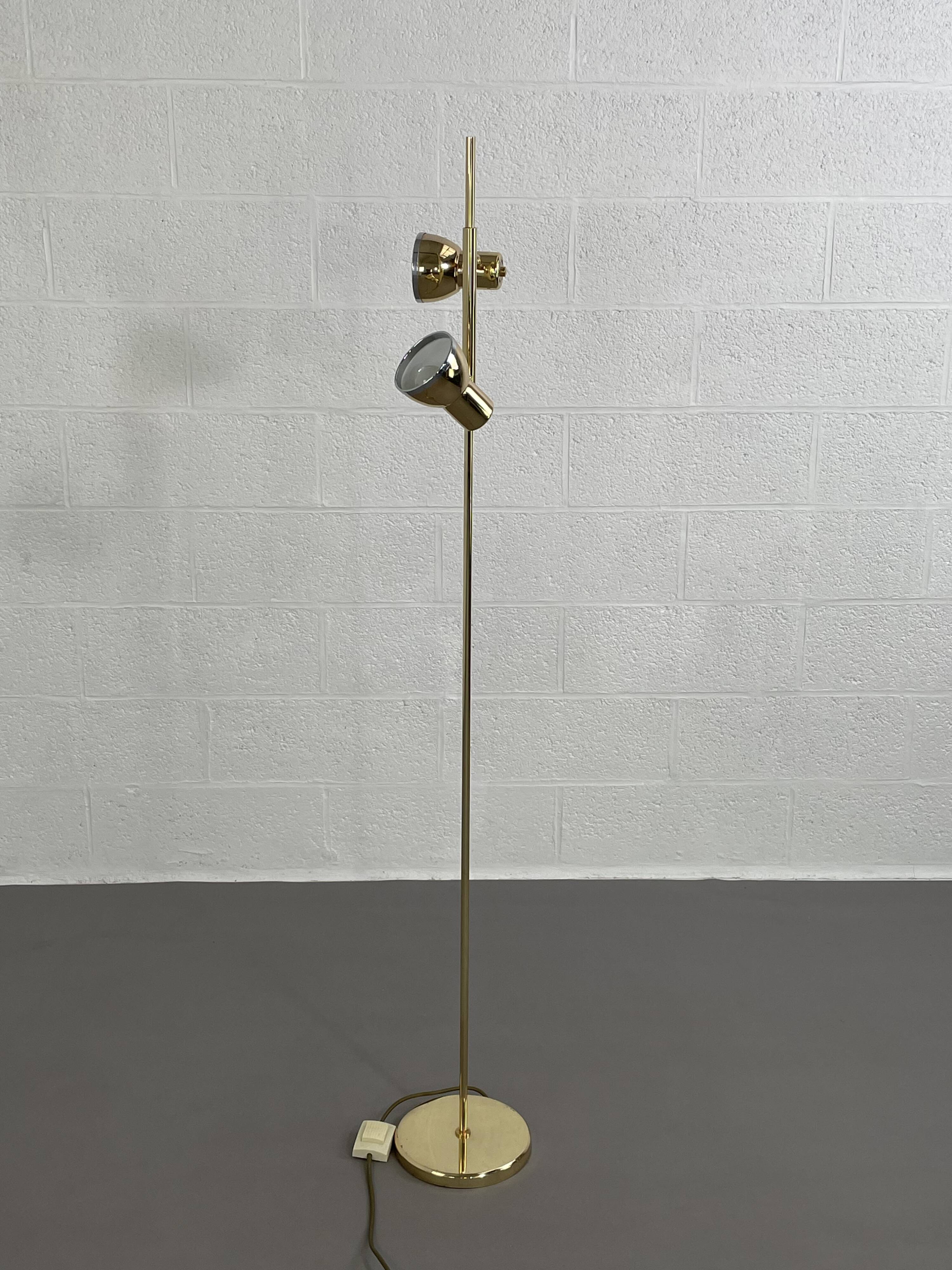 Vintage brass floor lamp
