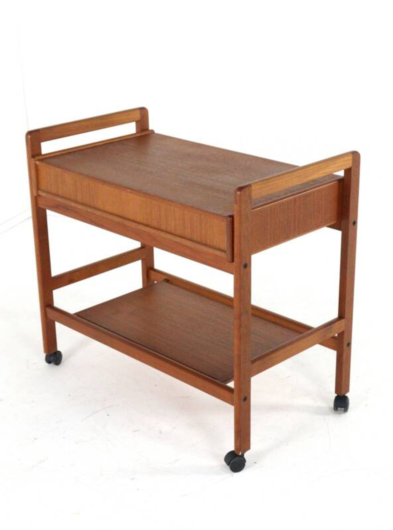 Chariot danois avec deux tiroirs - 'Favrholt' - design danois en teck