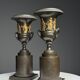 Pair of Empire bronze vases