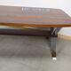 Table basse art déco vintage bois carrelage chrome