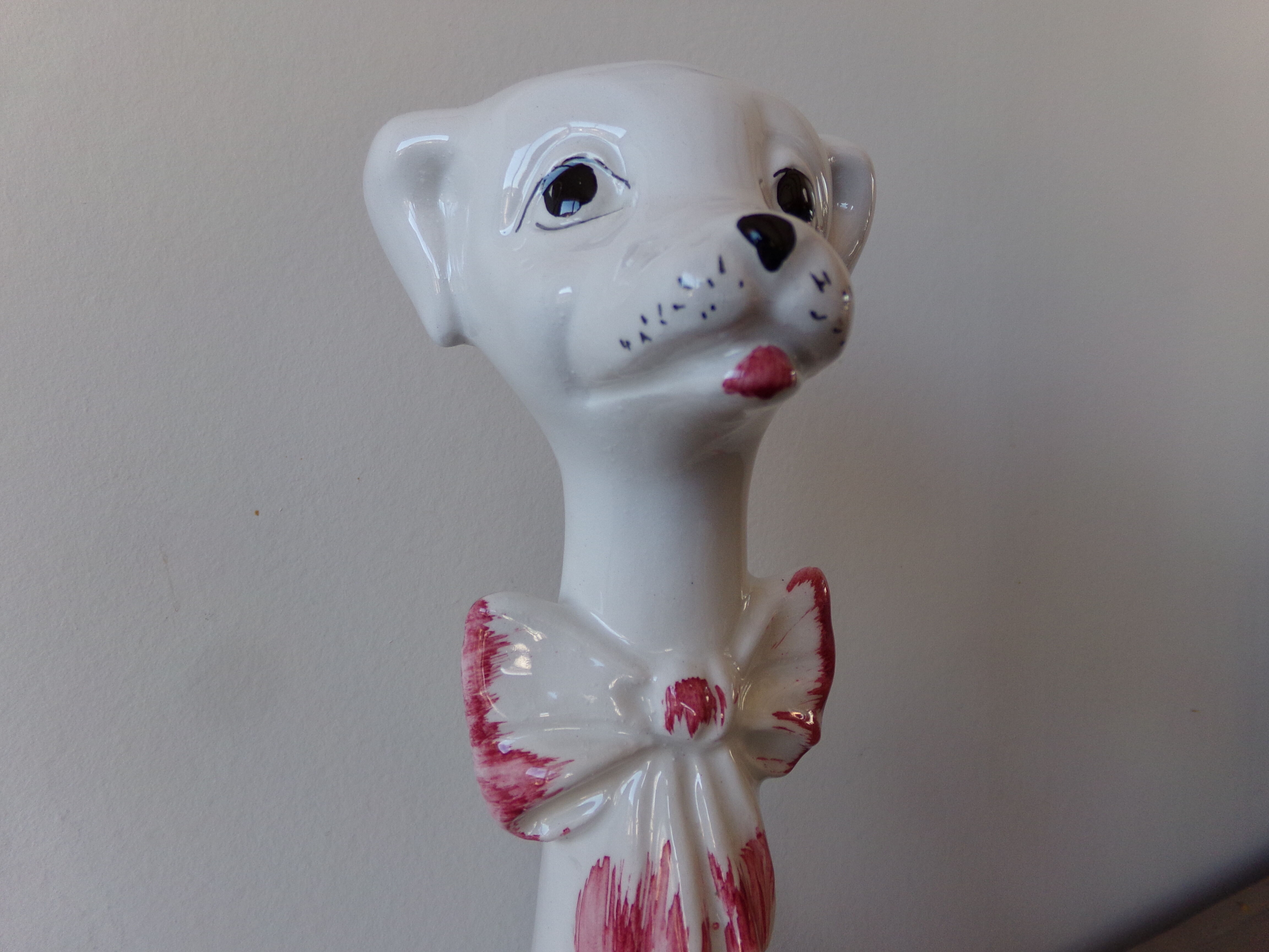 Soliflore ceramic dog shape