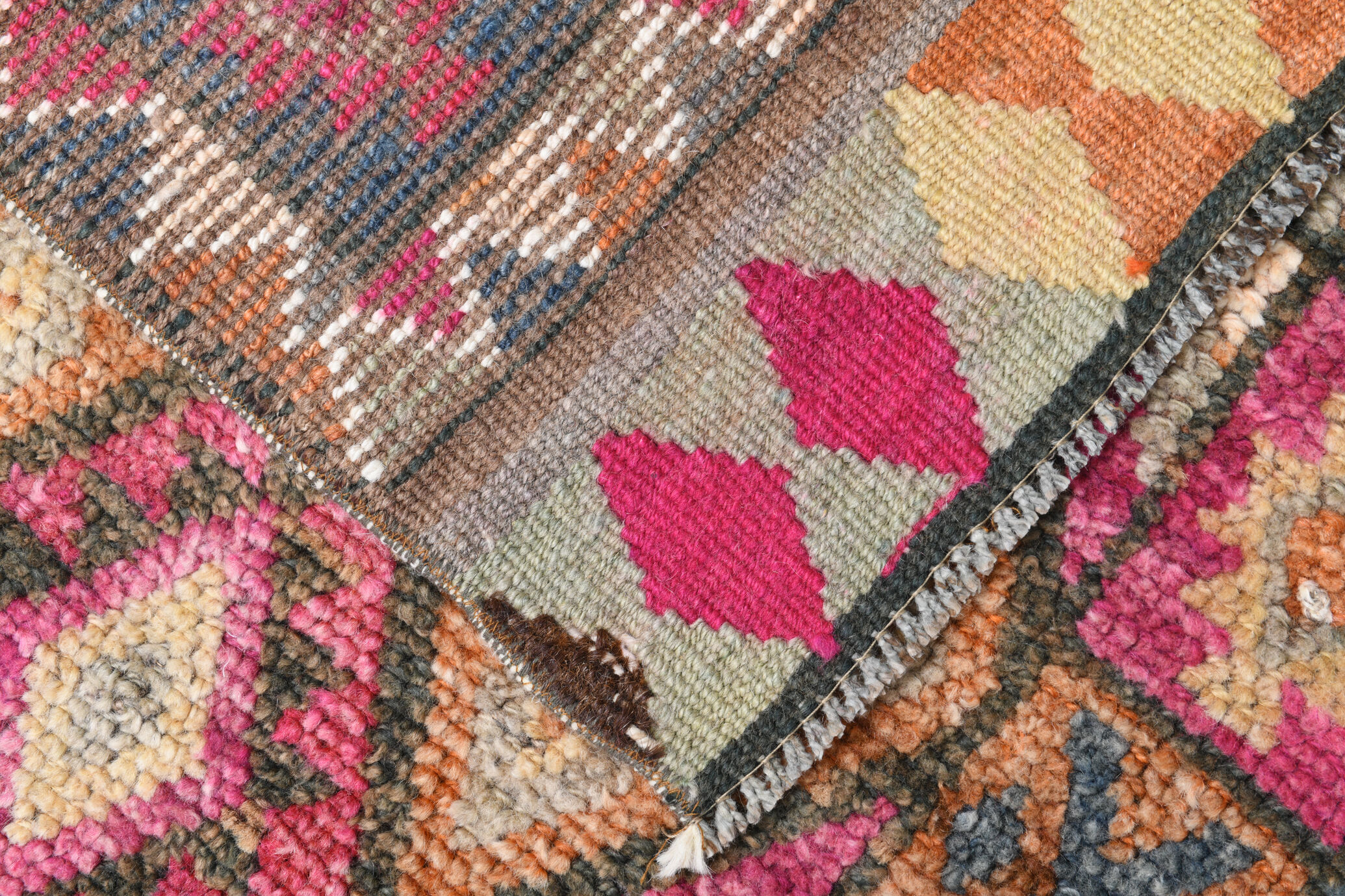 2x12 Narrow Vintage Runner Rug, 76x363Cm