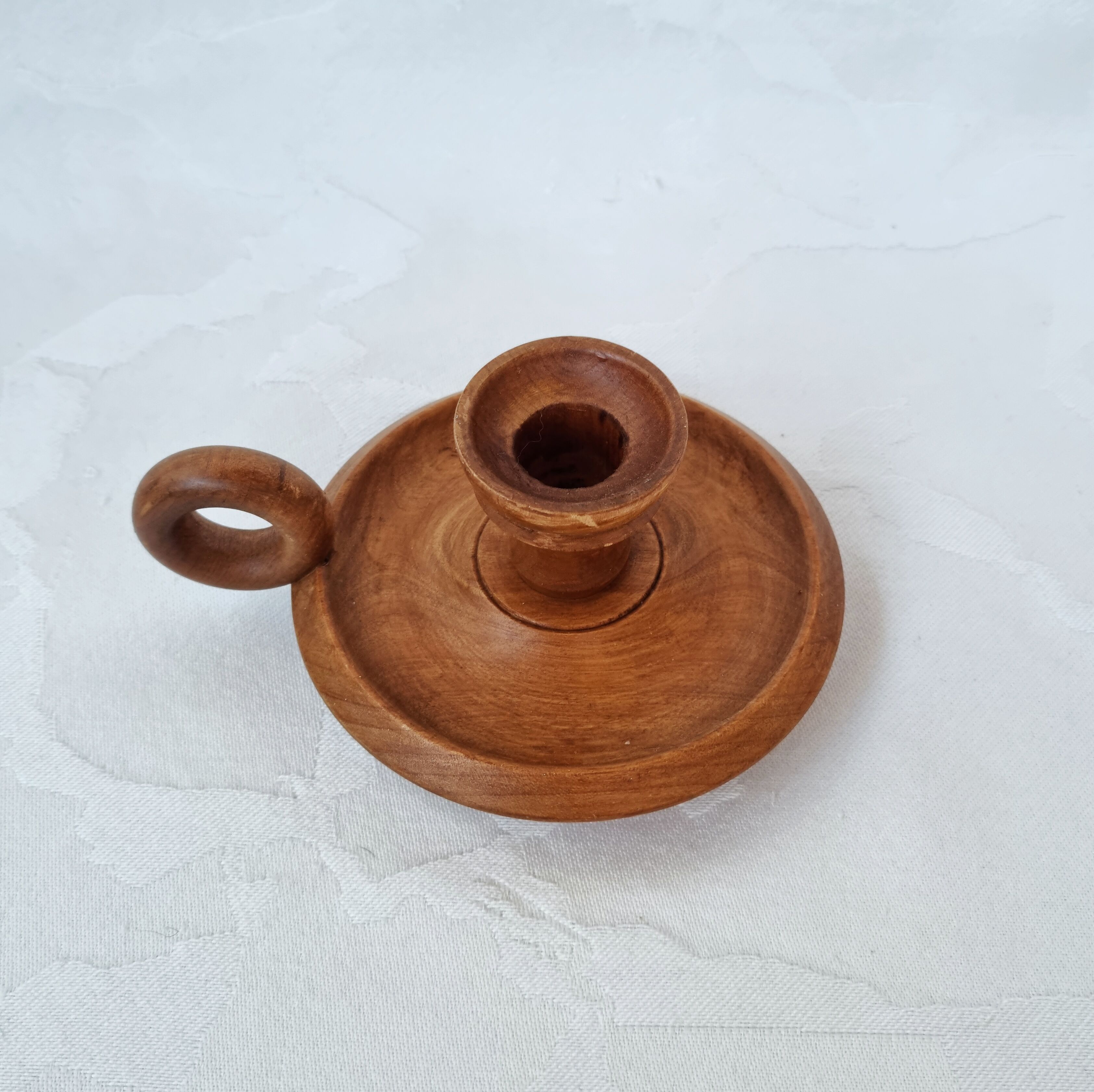 Wooden candle holder