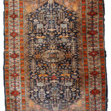 Ancient Afghan Baluch handmade carpet 95cm x 149cm 1920s, 1C730