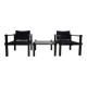 Bofinger set of 2 Farmer lounge chairs with table by Gerd Lange, 1960
