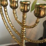 Menorah Vintage dorée