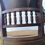 Napoleon III office chair in solid wood