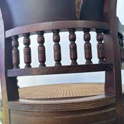 Napoleon III office chair in solid wood
