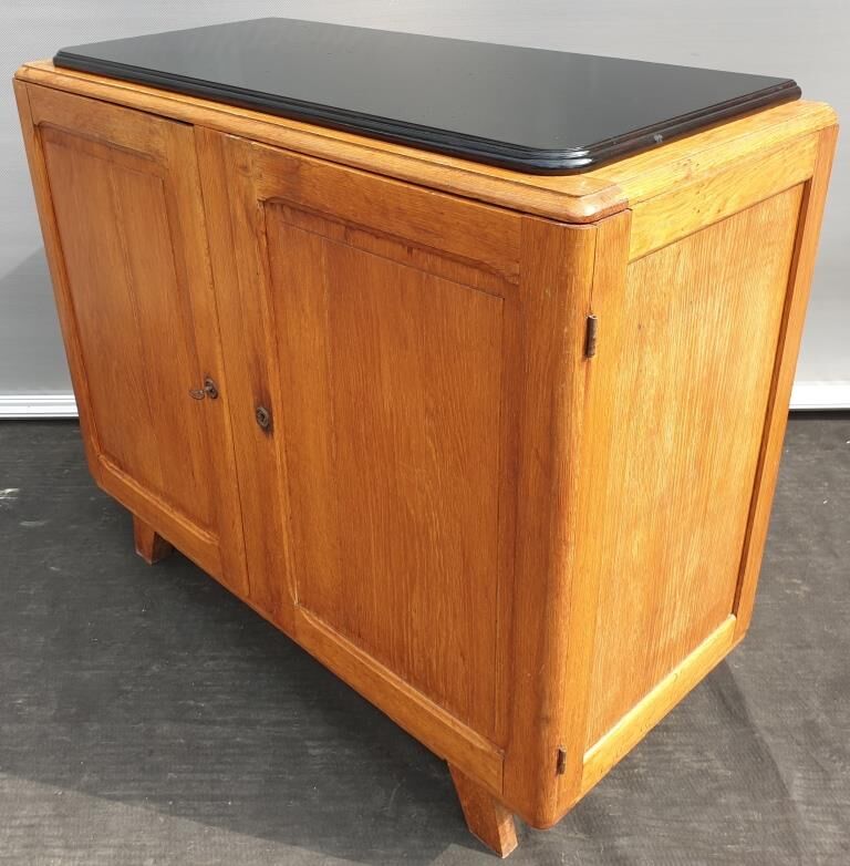 Buffet parisien Mitchell Rock'N'Roll 1940 bicolore noir et Chêne