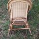 Fauteuil et table en rotin pour enfant