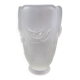Vase ancien en verre dépoli