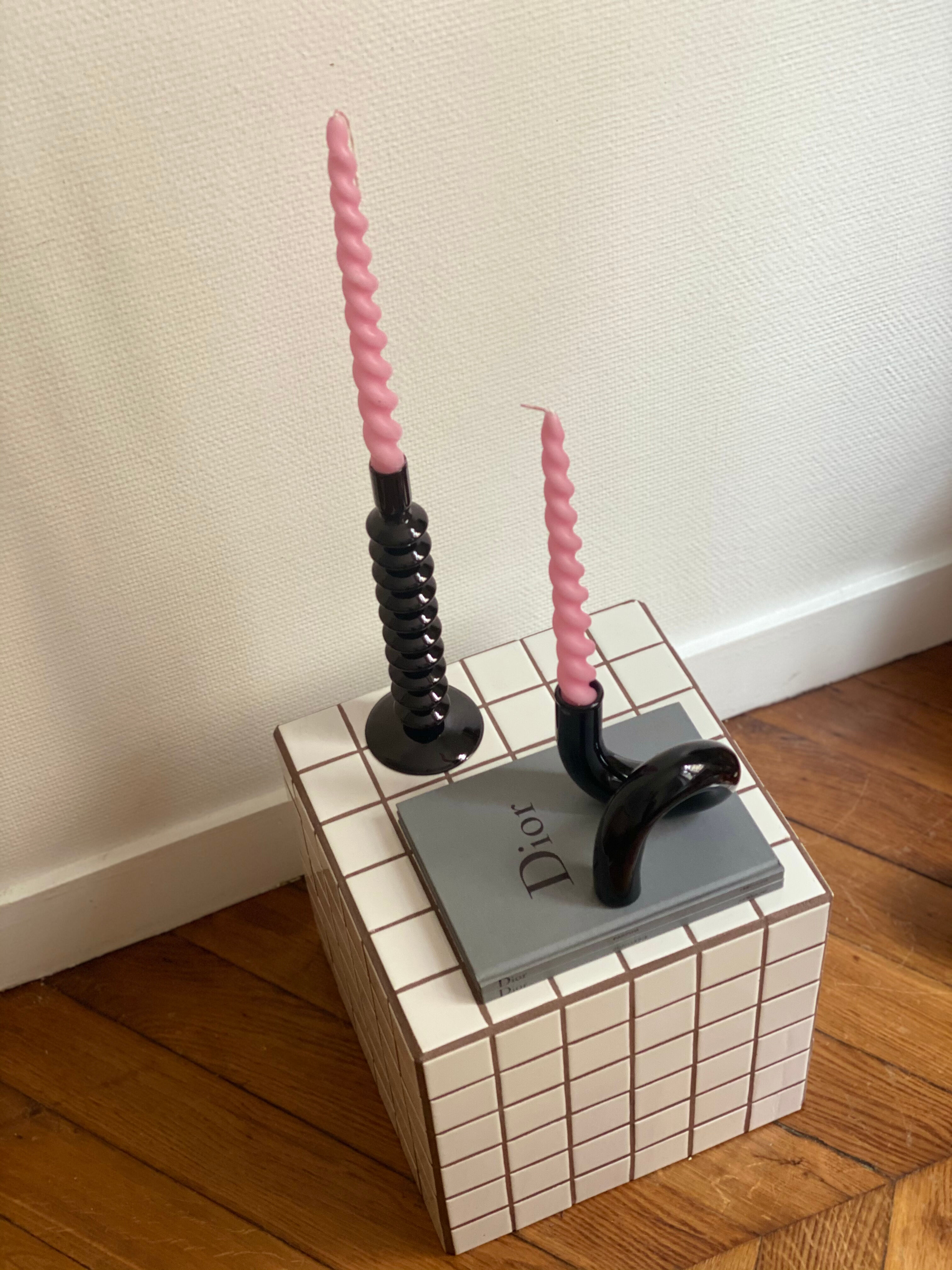 Candlestick candlestick design retro black