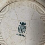 6 flat plates old floral assorted