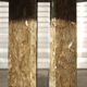 Octagonal post-modernist lounge table in marble beaded massive green quartz, Italy 1970s
