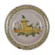 Antique plate in majolica Italy mid-19th century