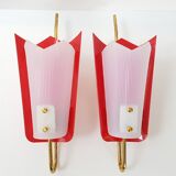 Paire d'appliques 1950 vintage rockabilly
