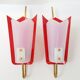 Paire d'appliques 1950 vintage rockabilly