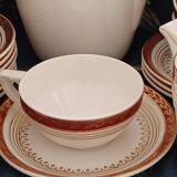 Vintage coffee service. semi porcelain. 11 pers.