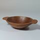 Vintage wooden fruit bowl hand-carved.