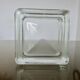 Glass slab, ashtray, pocket emptier, signed LUMAX, 1940s 50s.