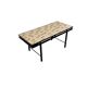 Table d'appoint vintage en mosaïque de céramique / table basse