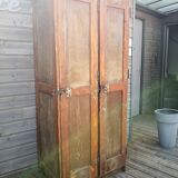 Vestiaire porte manteau, Armoire vintage en bois