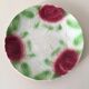 Old slip plate decorated with Majolica roses