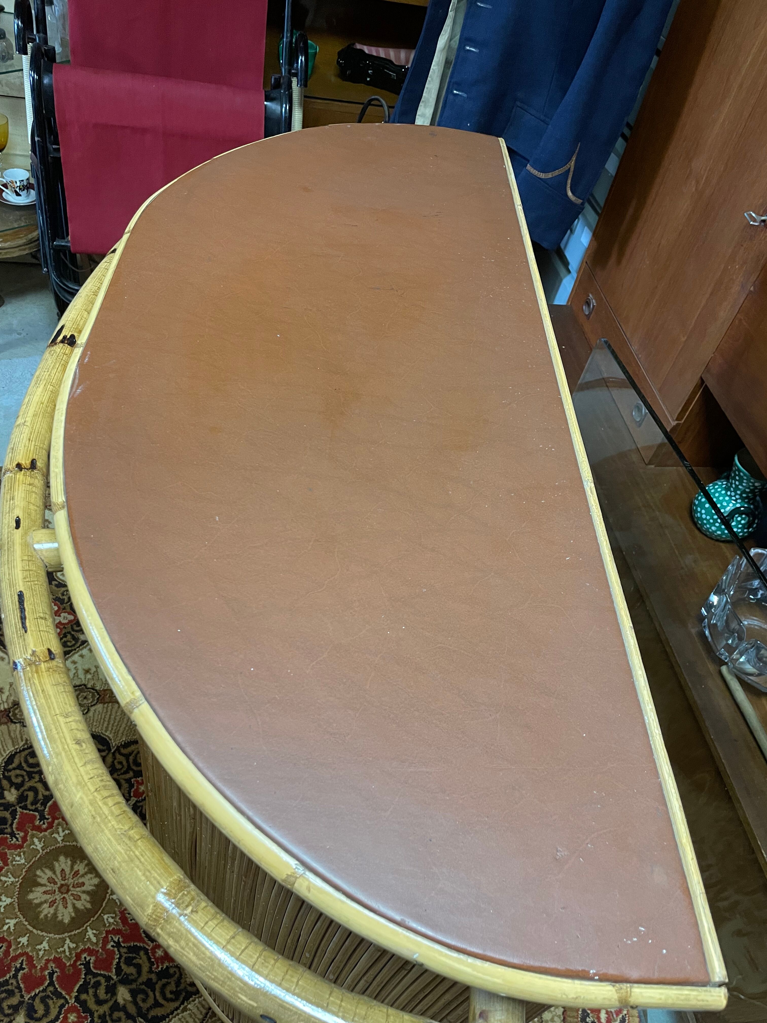 Rattan & bamboo bar vintage year 50/60