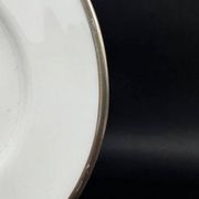 Plat ovale Raynaud modèle Fontainebleau platine
