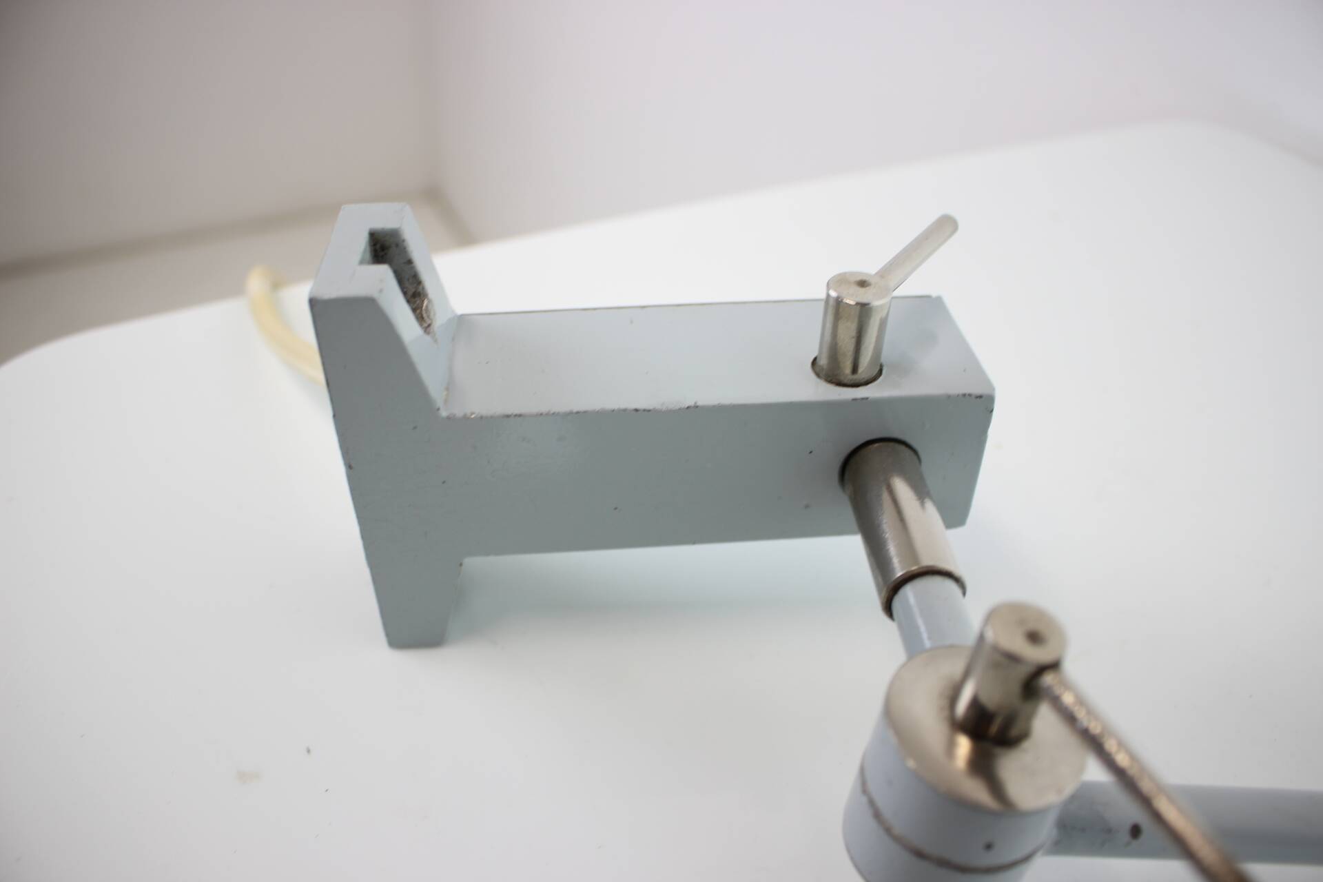 Adjustable Industrial Wall/Table Lamp, 1950's, Czechoslovakia