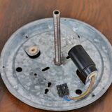 Bronze and diamond glass ceiling light.