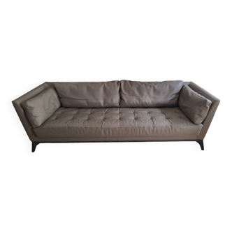Roche Bobois 3-seater Verona leather sofa