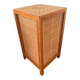 Lampe vintage en bois et osier