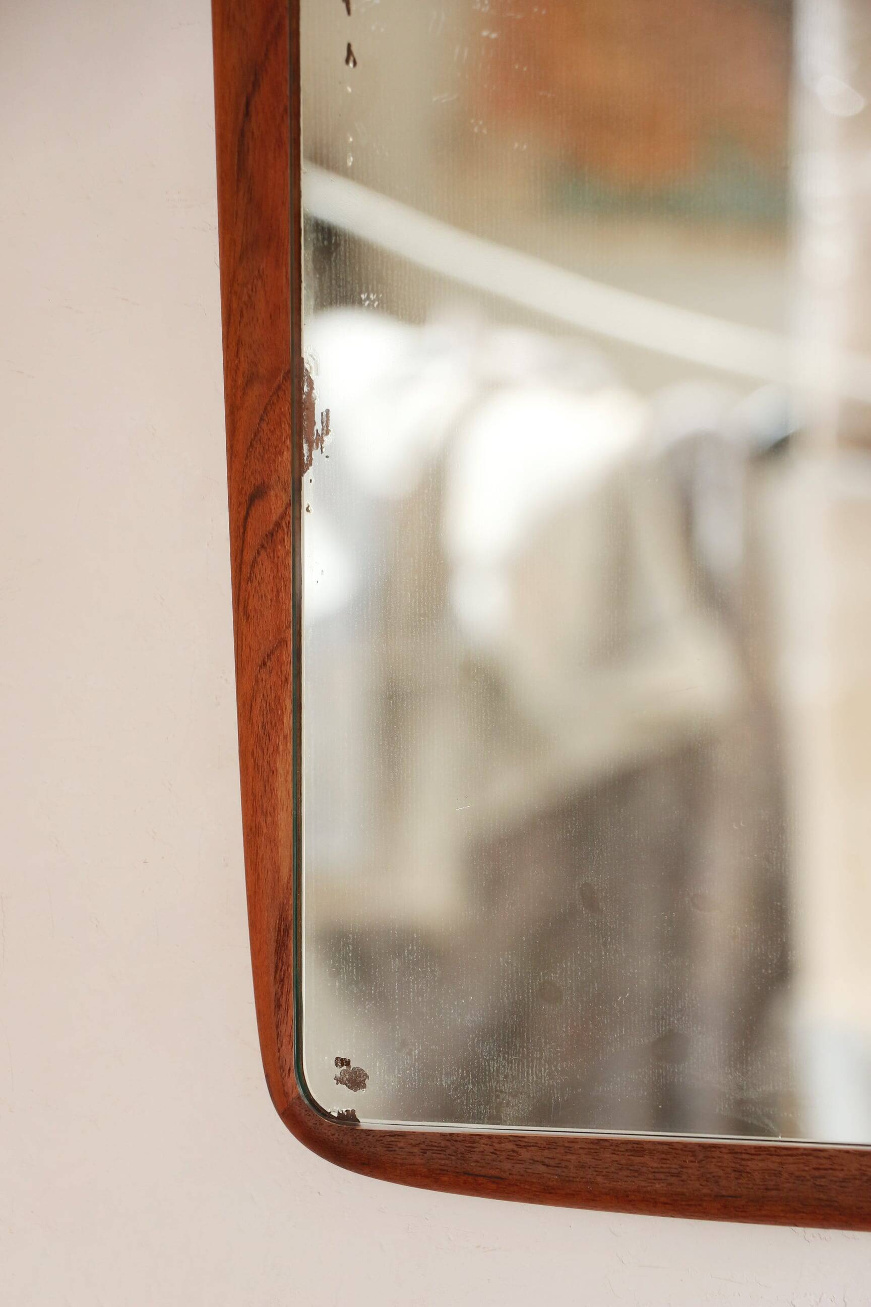 Vintage Scandinavian teak mirror – 1960s - 14.09.23.06