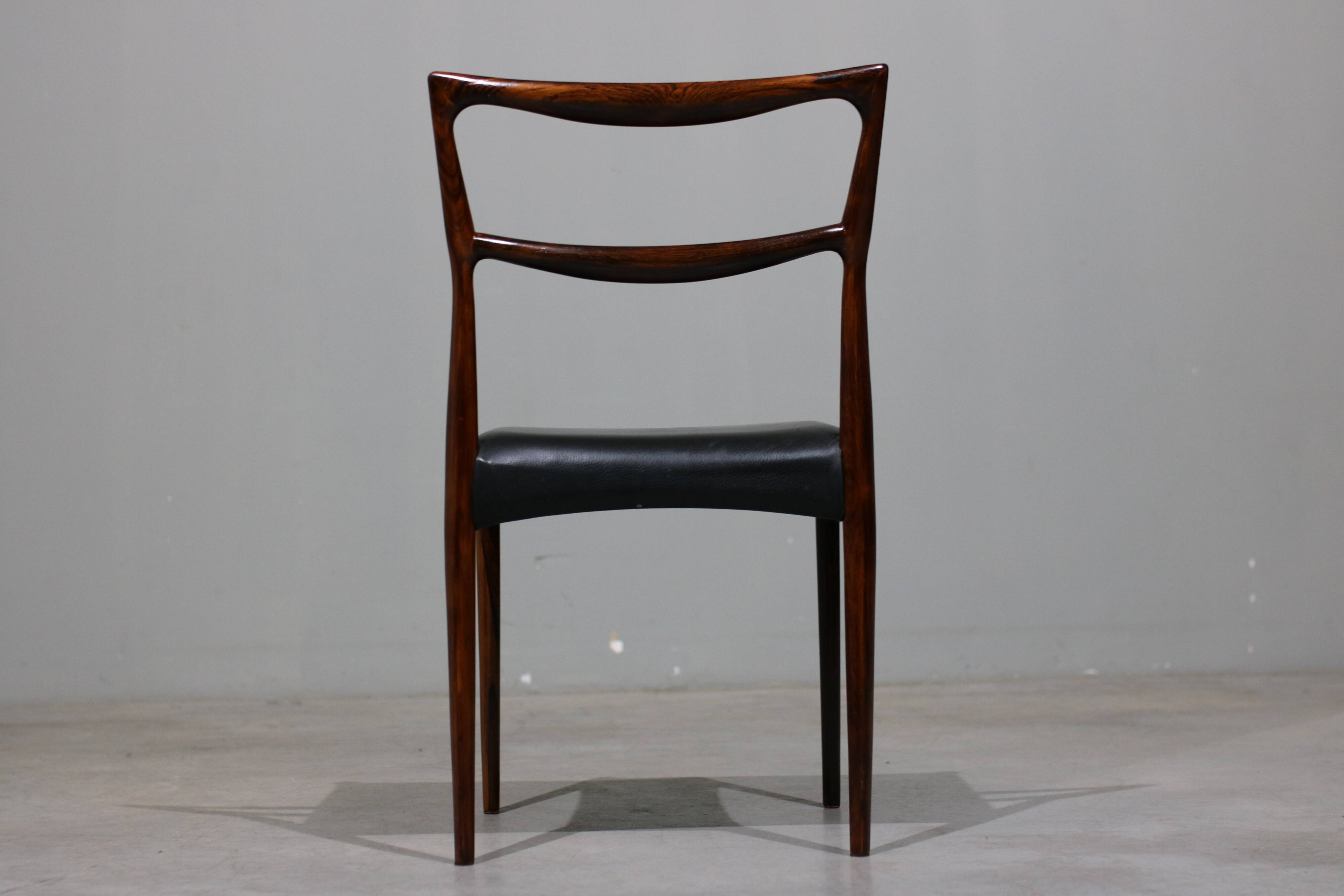 Rosewood Dining Chairs by H.W.Klein for Bramin, set of 6