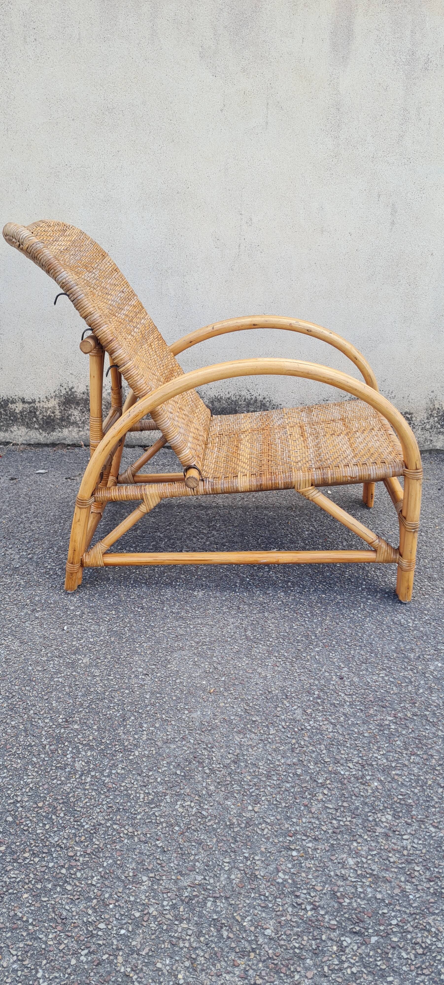 Rattan armchair