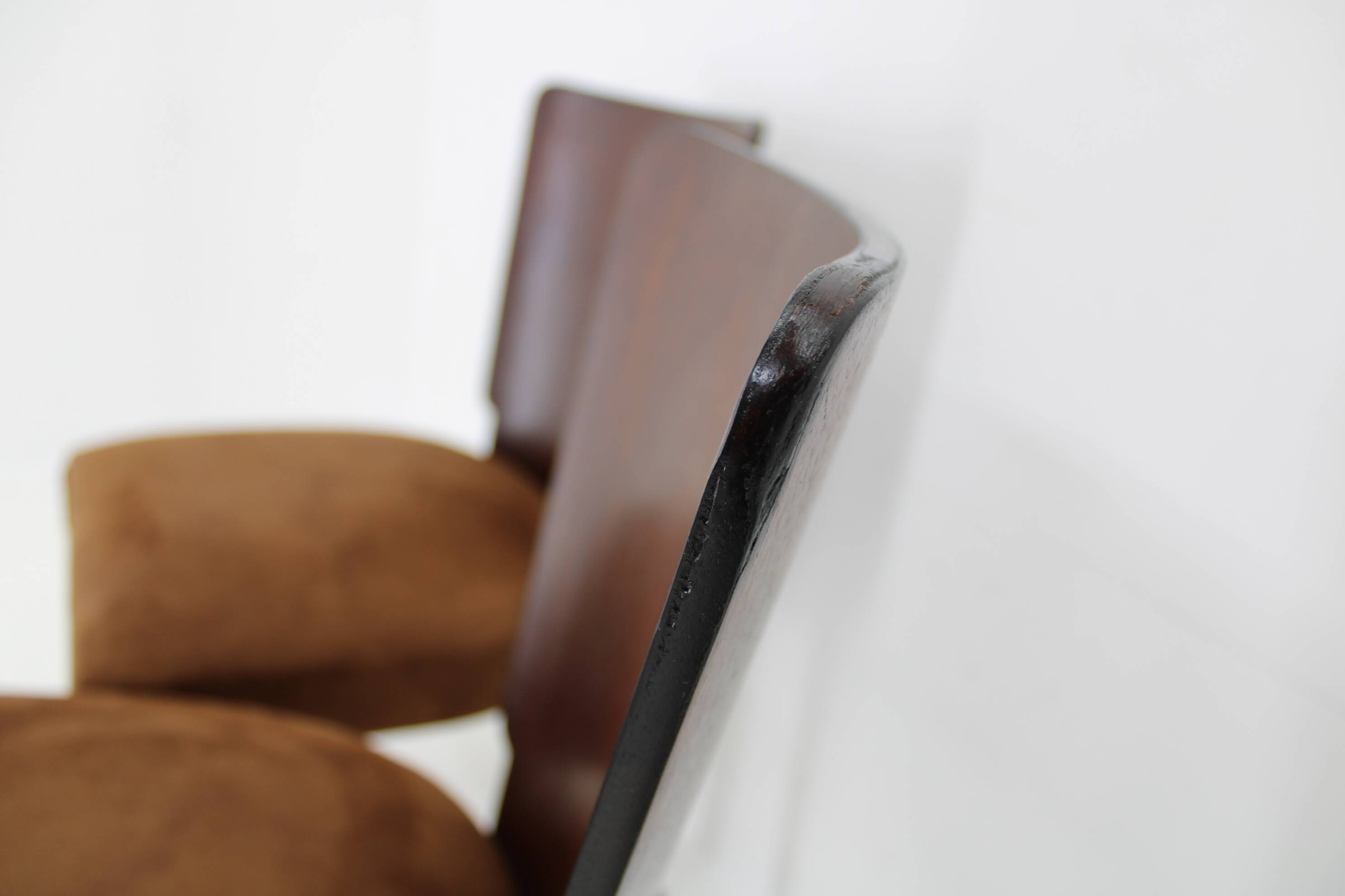 1950s  Jindrich Halabala Restored Dining Chairs H-214 for UP Závody, Set of 4