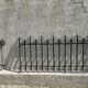 Set of 4 barriers old cloture iron grid