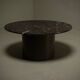 Coffee table with fossil limestone top by Metaform Holland, 1980s