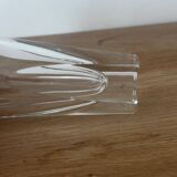 Set of 6 bistro glasses, possibly crystal, made in Italy.