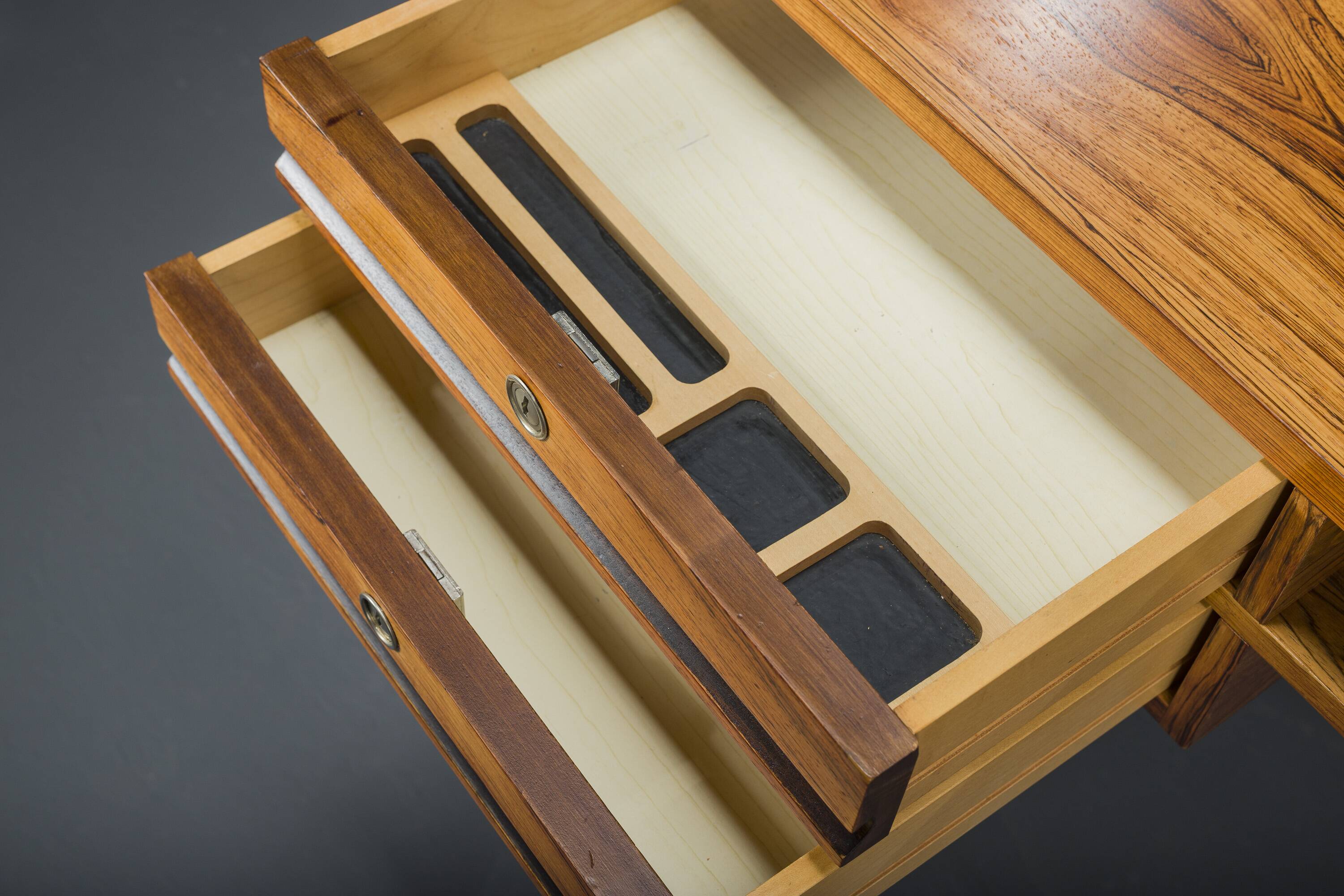 Vintage Rosewood Executive Desk, 1960s