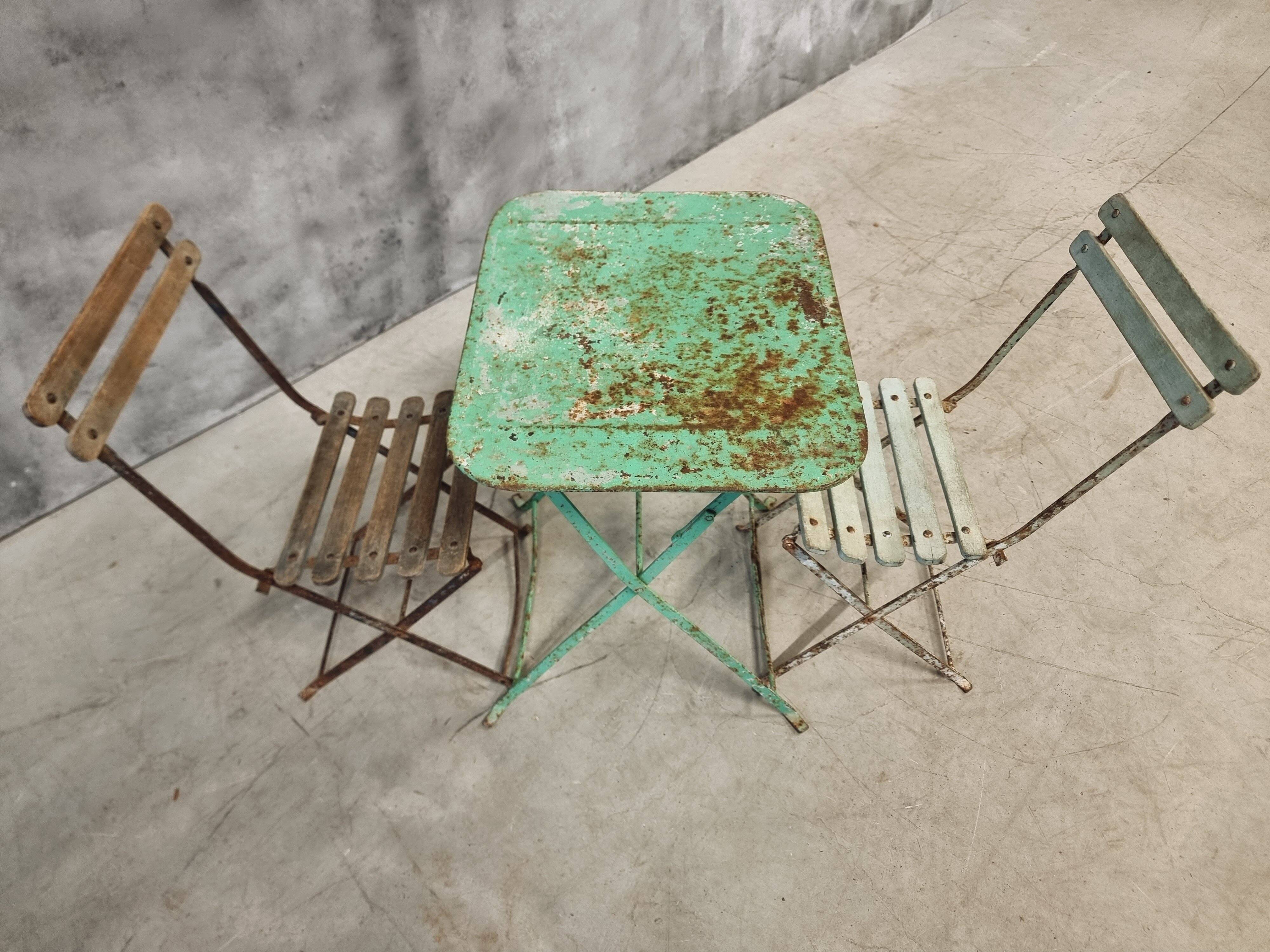 Antique French bistro set for children