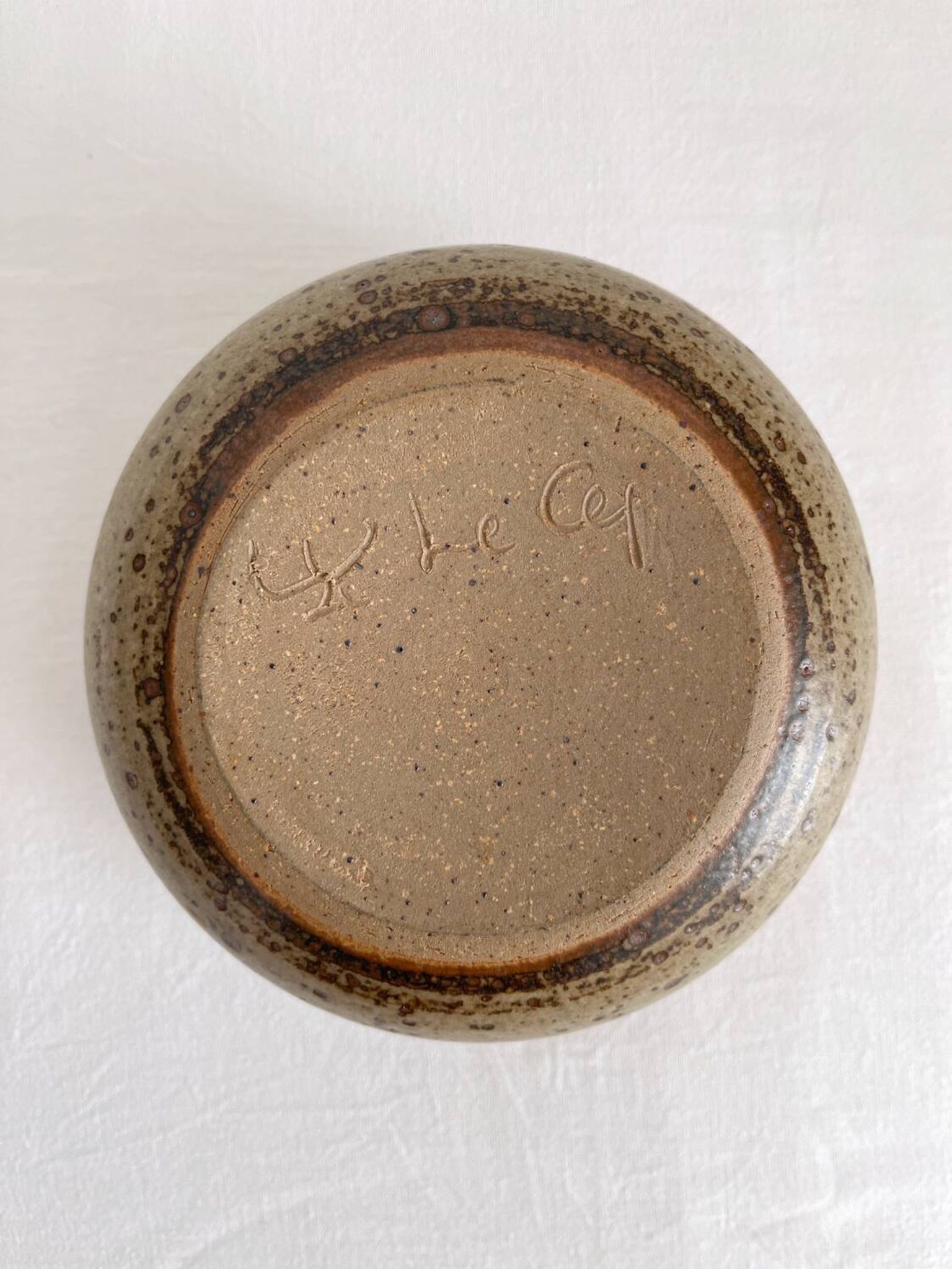 Le Cep vintage pyrite stoneware empty pocket bowl